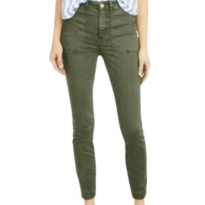 J.Crew Olive Green Straight Leg Crop Jeans